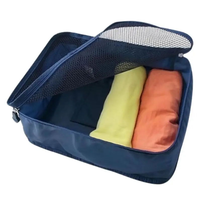 النايلون شبكة تخزين أكياس للملابس المحمولة حقيبة سفر الأمتعة منظم تخزين أكياس