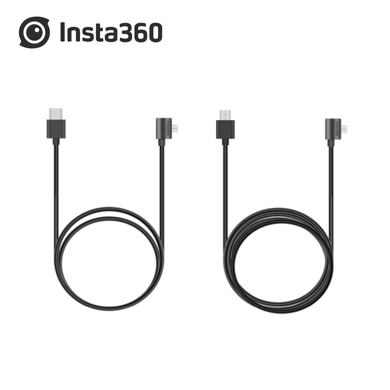 

Insta360 Cable Type-C cable and Micro-USB cable Adapter Micro USB or USB Type-C Compatible with both ONE X and ONE