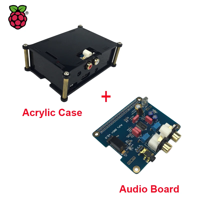 Raspberry Pi 3 HIFI Analog DAC Audio Board Module I2S Interface + Black