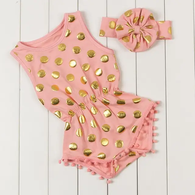 hot pink romper,baby girls romper,baby romper for girls,pink and gold