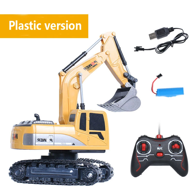 

Wireless Remote Control Car Excavator Children's Toy Car Model Engineering Vehicle