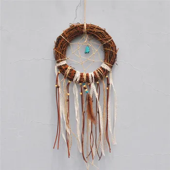 

large indian browm dream catcher for women men hanging home wall dreamcatcher decoration gift for men boy