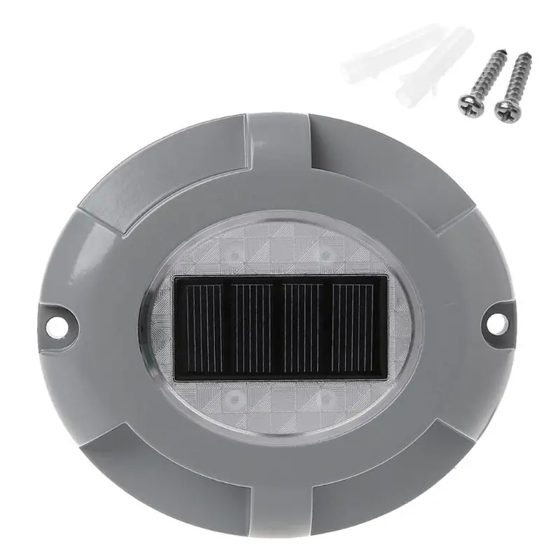 

New Solar Power Outdoor Road Stud LED Light Driveway Pathway Dock Path Ground Lamp