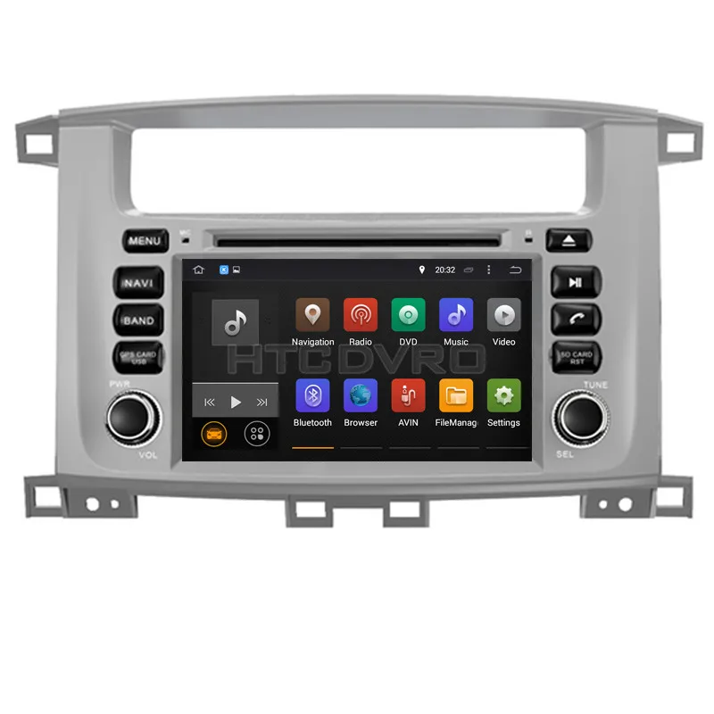 Flash Deal YMODVHT 7inch 4G Octa Core Android 9.0 7.1 Car DVD GPS for Toyota Land Cruiser 100/LC 100/for Lexus LX 470 Auto RDS Radio Audio 0