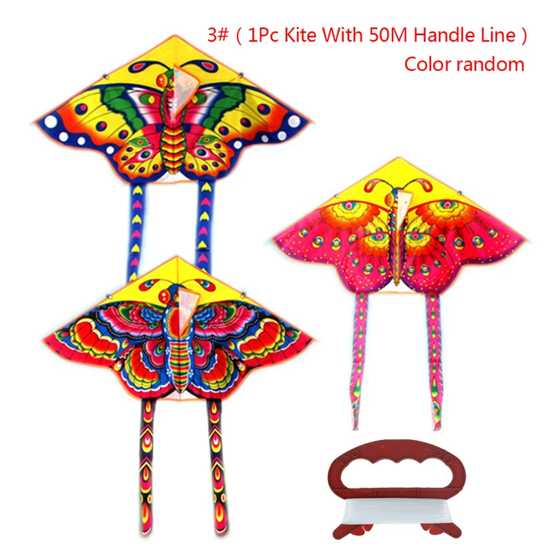 

1PCS Outdoor Sports Butterfly Flying Kite with Winder Board String Children Kids Toy Game 90 * 50cm