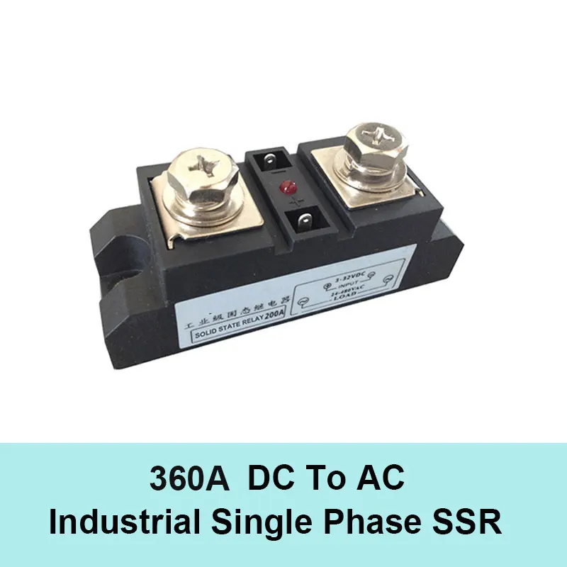 thumbnail image 2 of Heschen Single Phase DC/AC Solid State Relay, SSR-20DA, Input 4-32VDC 2 of 9