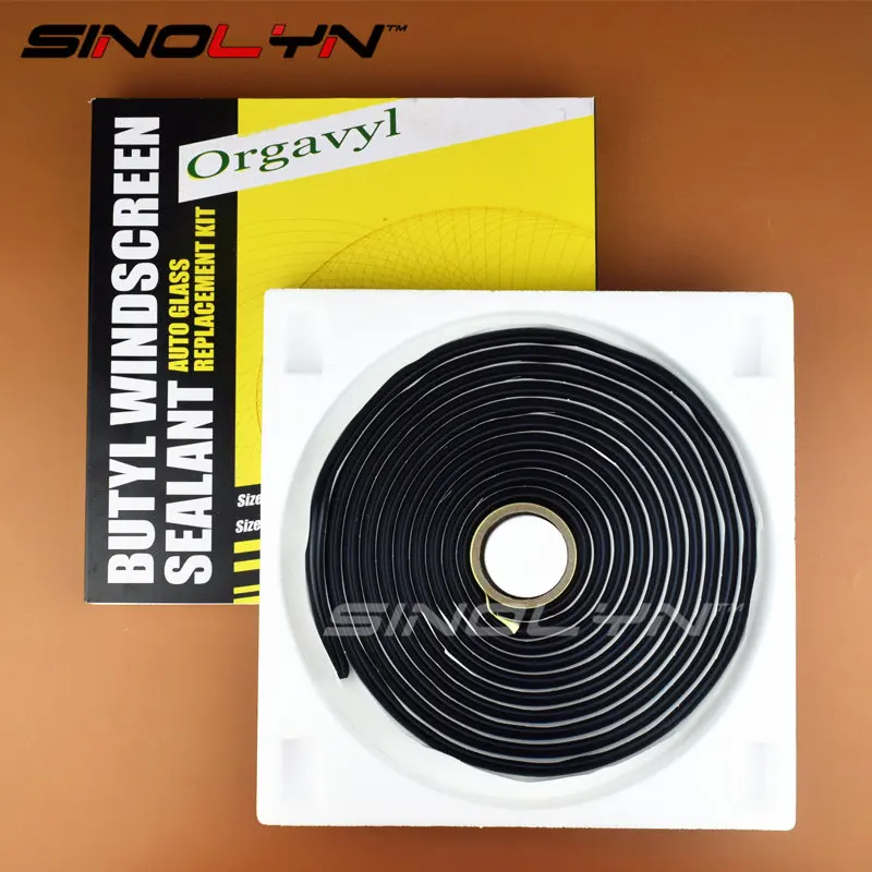 Black Snake Butyl Synthetic Rubber Glue Auto Headlight Headlamp Retrofit DIY Speaker Windscreen Adhersive Sealant 9