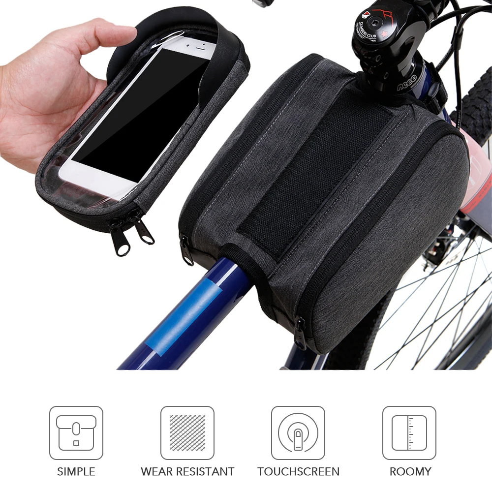 Clearance Portable MTB Bike Top Tube Bag Oxford Bicycle Handlebar Bag Cycling Front Frame Tool Bag Bicycle accessories 16 Clearance Portable MTB Bike Top Tube Bag Oxford Bicycle Handlebar Bag Cycling Front Frame Tool Bag Bicycle accessories 16