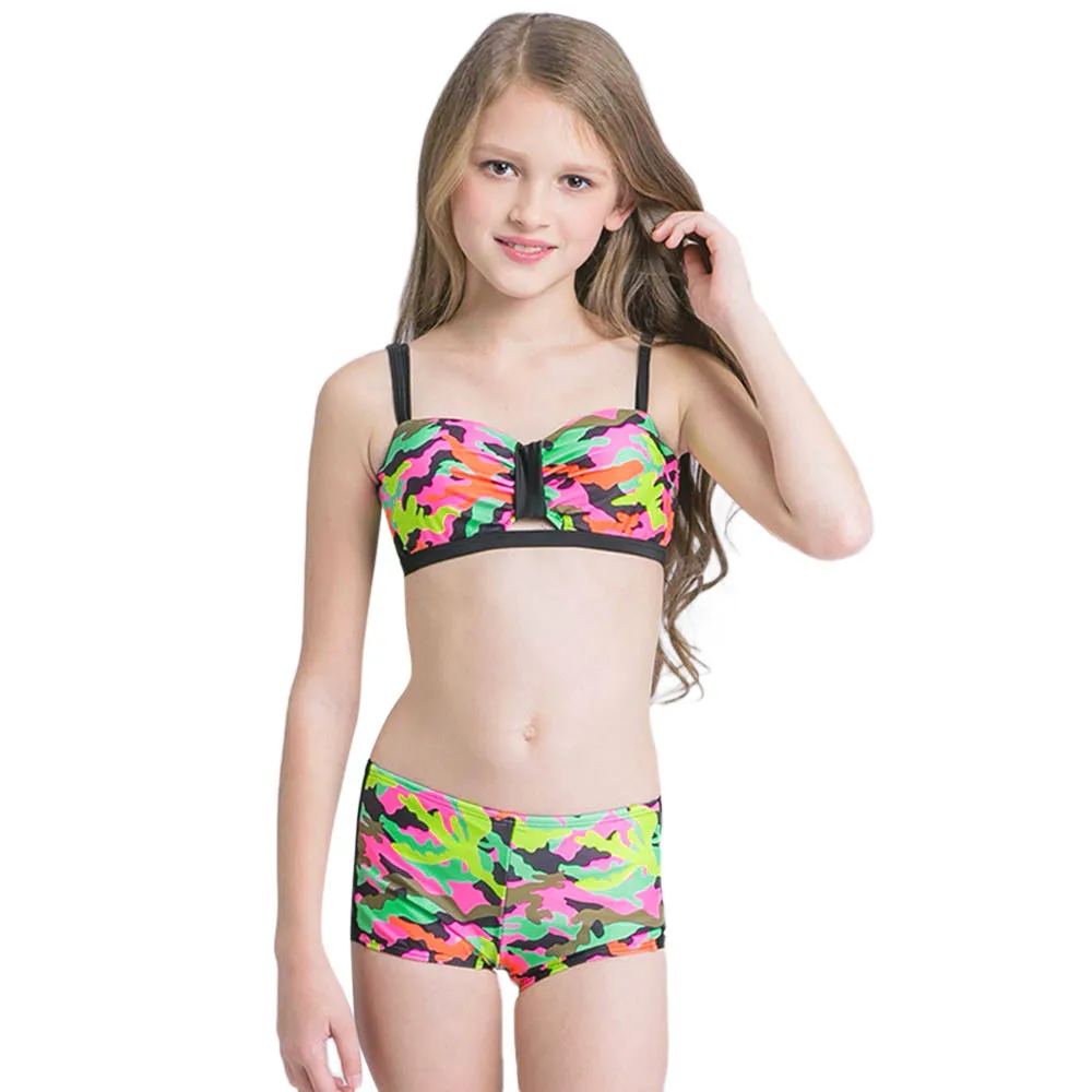 

ARLONEET Baby Girl Swimwear Cute Girl Camouflage Swimsuit Bathing Bikini Set Outfits Children 4 to 8 Years Drop Shipping 30S611