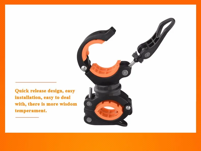 Perfect ROCKBROS Bike Light Holder Clip 360 Degree Rotation Flashlight Stand Front Lamp Holder Fixed Lamp Holder Bicycle Accessories 16