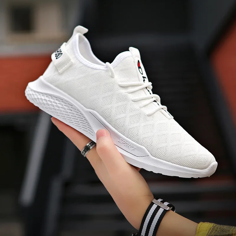 2019 Brand Shoes Men Causal Shoes Black Lightweight Breathable Lace Up Mesh Tenis White Sock Sneakers Adult Male Summer Sneakers 2019 Brand Shoes Men Causal Shoes Black Lightweight Breathable Lace Up Mesh Tenis White Sock Sneakers Adult Male Summer Sneakers