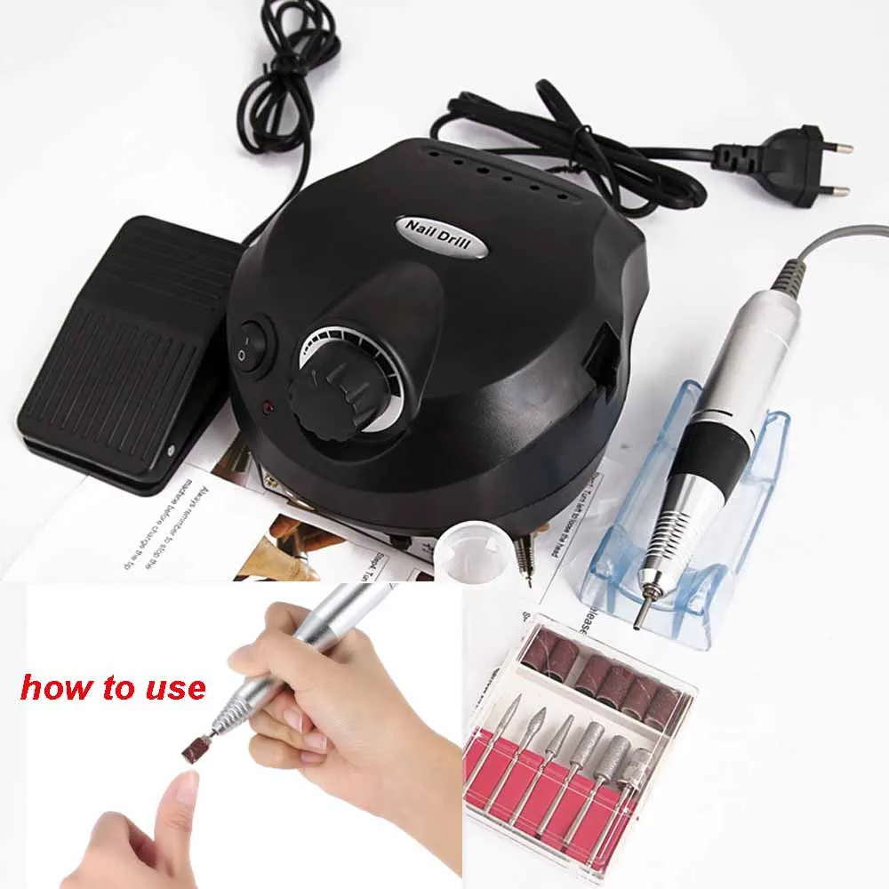 30000RPM Electric Nail Drill Machine Pro Nail Cutter Nail Art Equipment