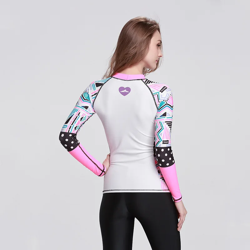 Sbart купальник rashguard UPF 50+ УФ рубашки для купания футболка серфера женский спортивный топ серфинговые купальники для девочек костюм для серфинга