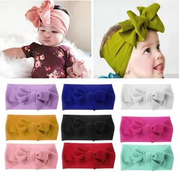 

Adjustable Big Bow Headwrap Baby Headband Top Knot Headbands Over-Size Bow Hair Turban Newborn Head Band Girl Photography Shoots