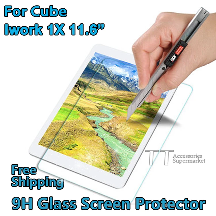 

Free shipping Tempered Glass for ALLDOCUBE/Cube Iwork 1X 11.6"tablet pc, Iwork1X i30 11.6 Inch Glass Screen Protector