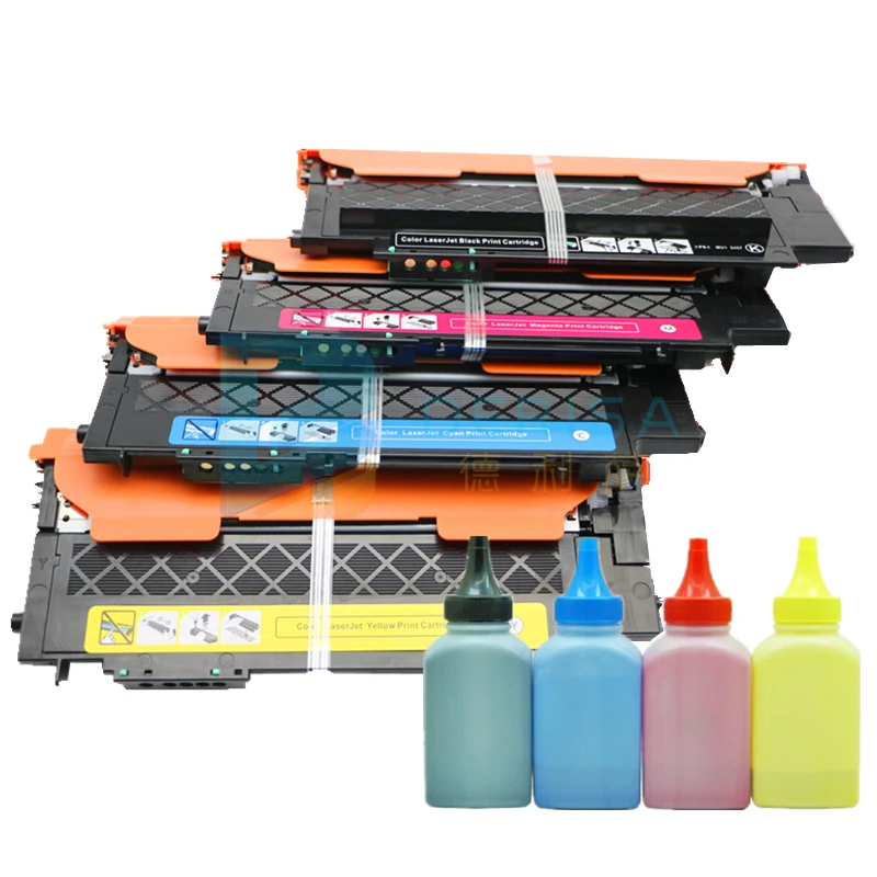 

1set Compatibe Toner Cartridge for Samsung SL C430 C430W C480 C480W C480FN C480FW CLT-404 404 cartridge with refill toner bottle