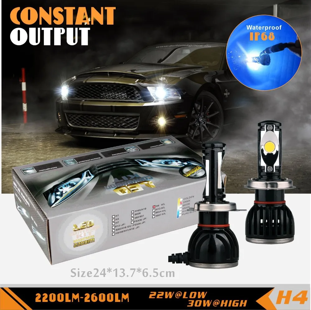 

SLDX Led Car HeadLight Bulb 6500K 12V 22/30W for FORD Explorer Mustang Headlamp Replace HID Halogen Bulb-2 Year Warranty