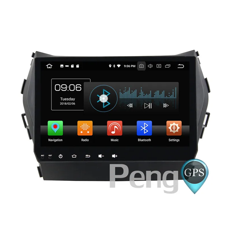Discount 2 Din Android 8.0 Car CD DVD Player 8Core GPS Navigation for   Hyundai Santa Fe IX45 2013 2014 2015 2016 1