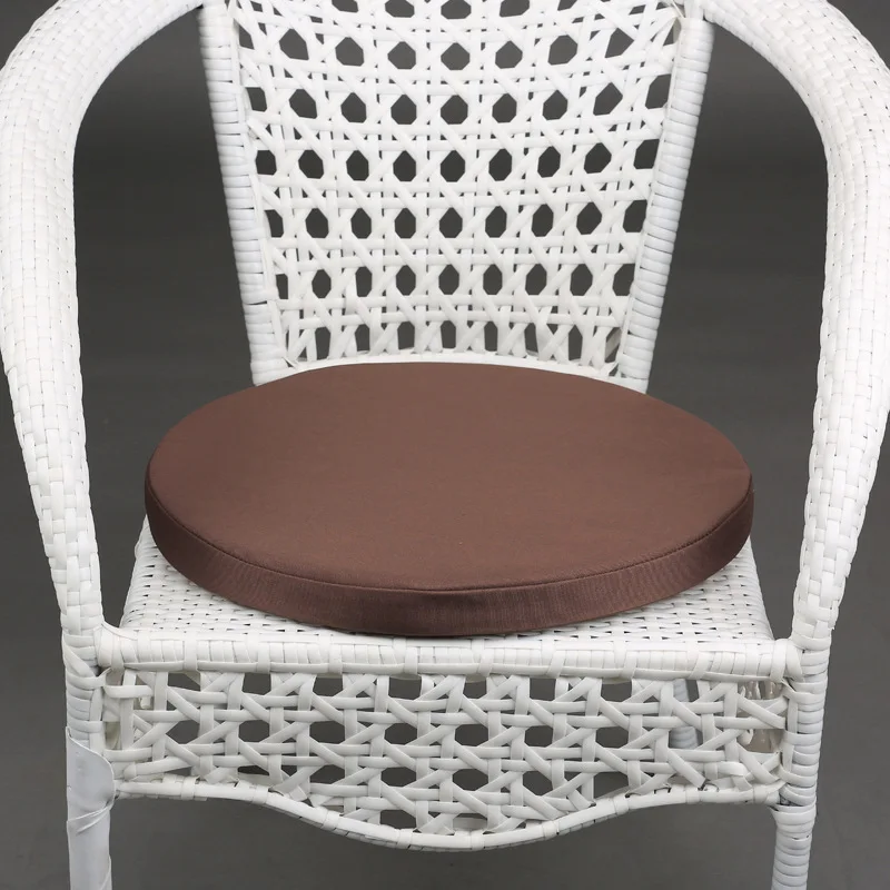 Enipate круглая уличная/Внутренняя Водонепроницаемая мебельная Подушка с заменой на Глубокое Сиденье подушка для патио кресло скамейка 45 см - Цвет: Coffee