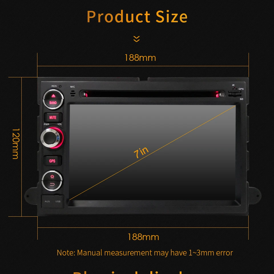 Perfect KLYDE 4G WIFI Android 8.0 7.1 Octa Core 4GB RAM+32GB Car DVD Player Radio For Ford Escape Explorer Mustang Freestyle Expedition 5