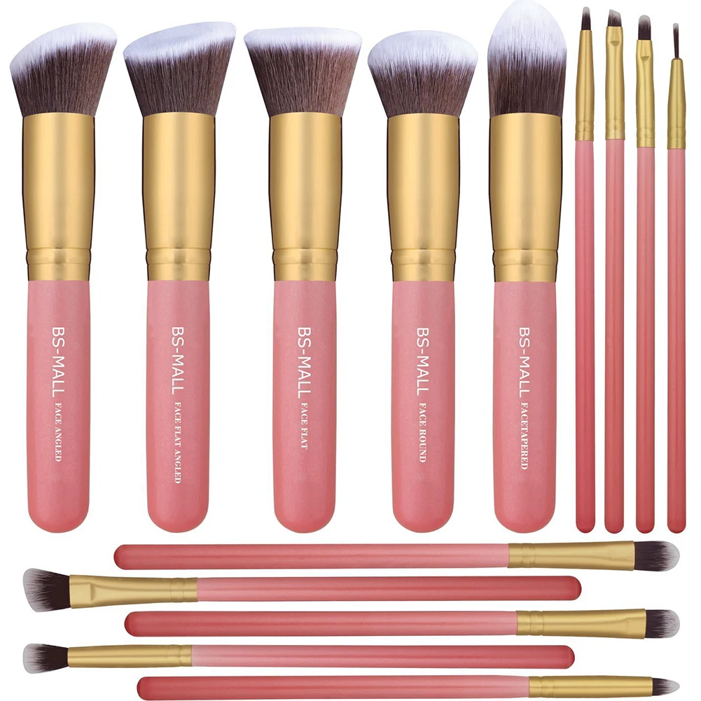 14Pcs Makeup Brushes Set Synthetic Kabuki Makeup Brush Cosmetics