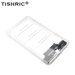 TISHRIC прозрачный HDD корпус Caddy Box HDD 2,5 адаптер Жесткий диск SSD Корпус Sata к USB 3,0 Optibay 9,5 мм жесткий диск корпус