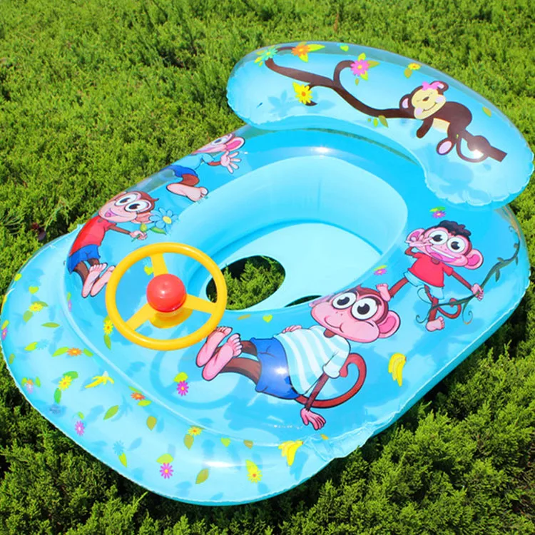Детский Надувной Плавательный круг Детские Кольца для плавания детский бассейн сиденье лодка с солнцезащитным козырьком