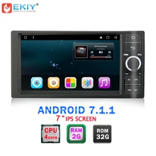 EKIY 7” 2 Din Android 7.1 Car DVD Player for TOYOTA Corolla Quad Core Car Stereo Radio Audio Music Multimedia Navigation System