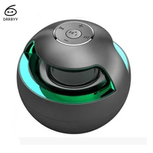 Портативный Мини-красочный свет bluetooth Динамик Беспроводной бас стерео сабвуфер громкой связи вызова с микрофоном для смартфонов PC