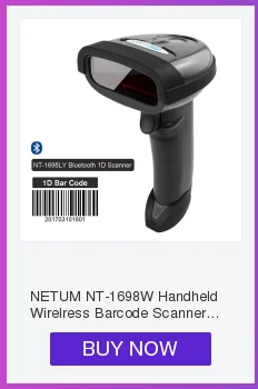 NT-1698LY портативный Bluetooth 1D беспроводной сканер штрих-кода и NT-1228 ручной проводной USB 2D считыватель штрих-кода для POS и инвентаризации