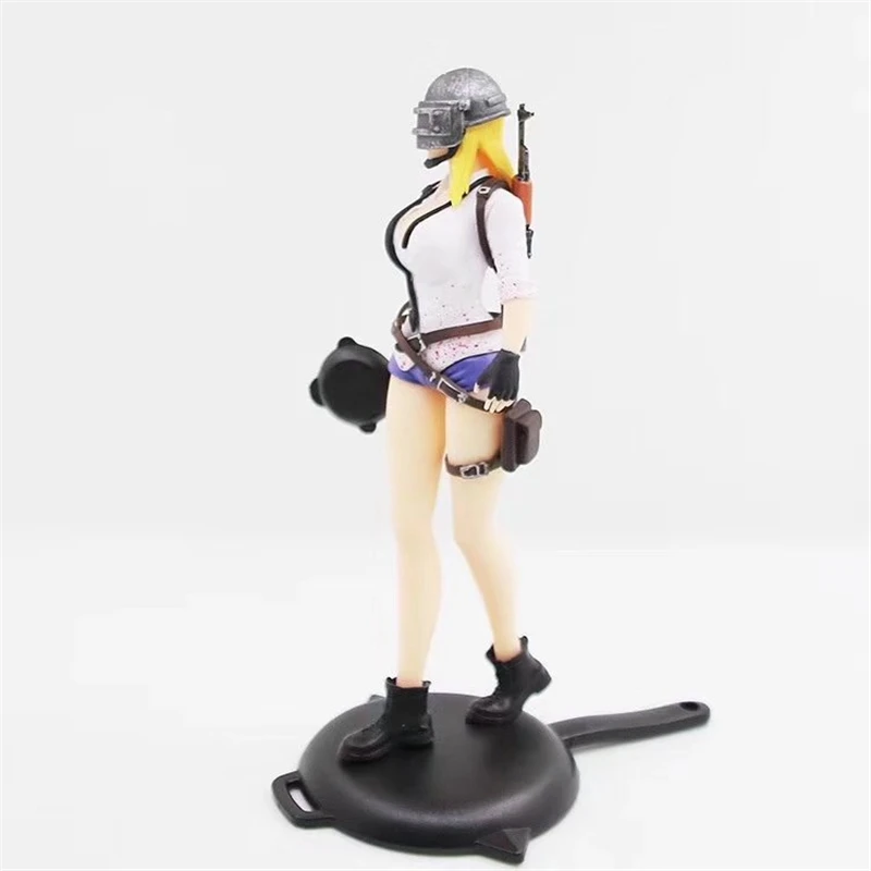  PUBG Playerunknown's Battlegrounds Around 6 inch doll Female characters figure spot to eat chicken 