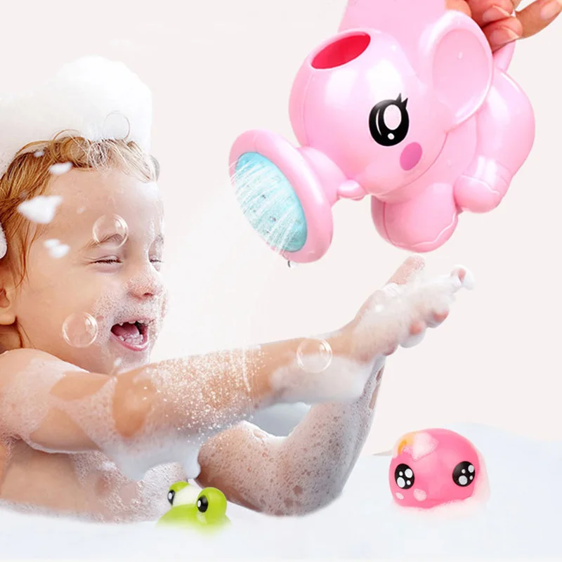 

2018 New Swimming Bathing Toys Small Elephant Watering Pot For Children Kids Baby Showering
