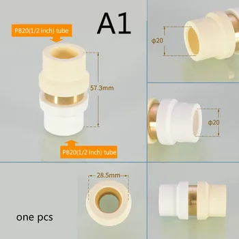 

20mm 25mm 32mm PPR pipe fittings turn PB Tube fitting water pipe connector Adapter plastic tube fittings