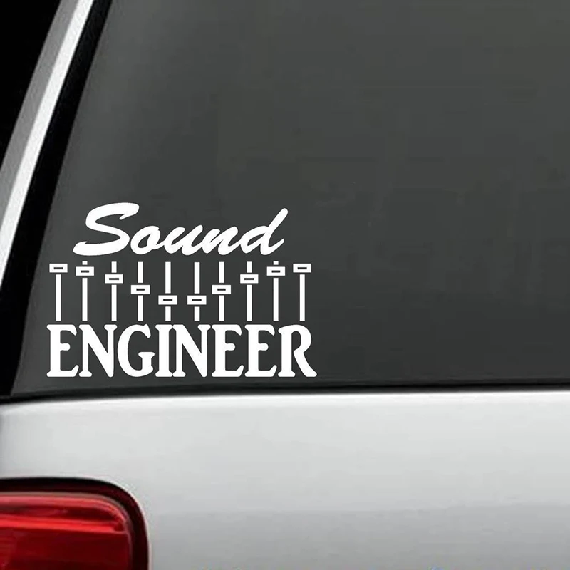 Звуковая наклейка инженера музыкальный миксер Sub Woofer барабаны гитара басовая