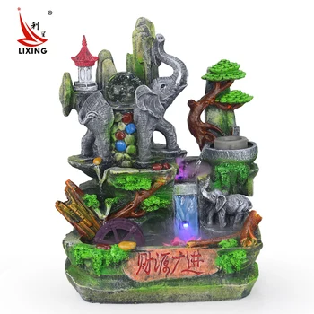 

The crafts Caiyuanguangjin water fountain bonsai decoration creative decoration Home Furnishing Zhaocai humidifier
