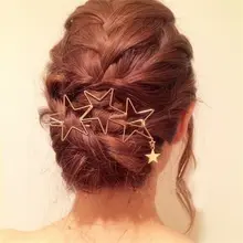Женские популярные уникальные стильные шпильки, полые кисточки в виде звезд, заколки для волос с орнаментом, новые высококачественные аксессуары для волос Hearwear