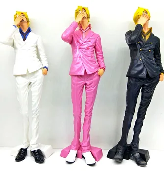 

26CM Japanese anime figure big size one piece Sanji action figure 3 colors for choose collectible model toys for boys