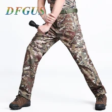 Зимний Шарк кожу мягкой В виде ракушки на открытом воздухе тактический Военная Униформа камуфляж Брюки для девочек Для Мужчин Армия Водонепроницаемый Термальность Camo Hunt Hike флис Брюки для девочек