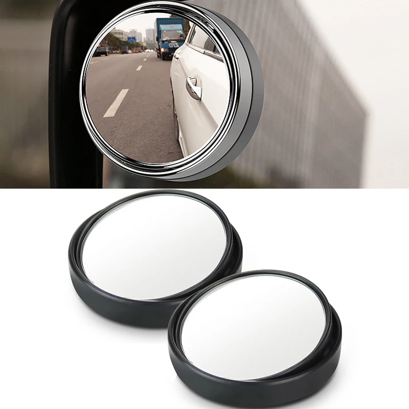 

360 Degree Wide Angle Round Convex Blind Spot Mirror For Parking Rear View Mirror High Quality For Honda Toyota Audi Ford Mazda