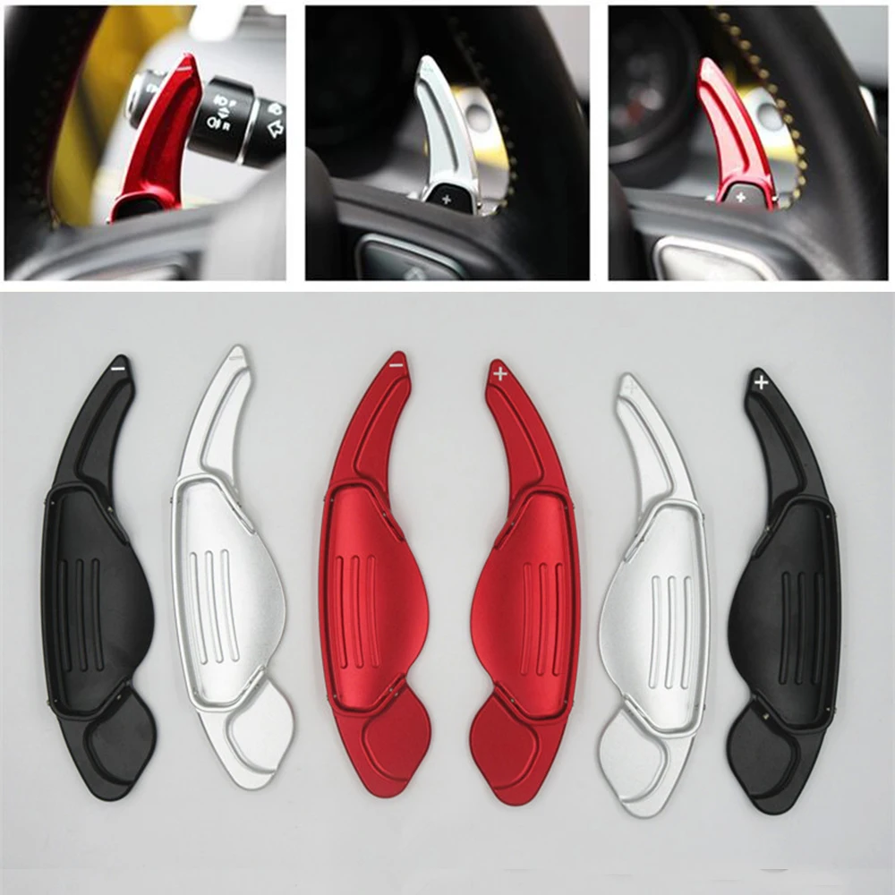 

TTCR-II 2pcs Steering Wheel Shift Paddle Shifter Extension For Land Range Rover Evoque Discovery Sport/For Jaguar XF XE Styling