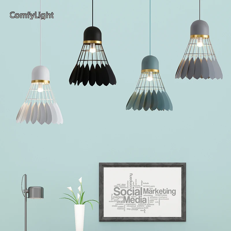 

Nordic design Pendant Light hanging lamp Loft Vintage Restaurant/Bar/shop Alcatraz Island Edison Lampe Hanging lighting led bulb