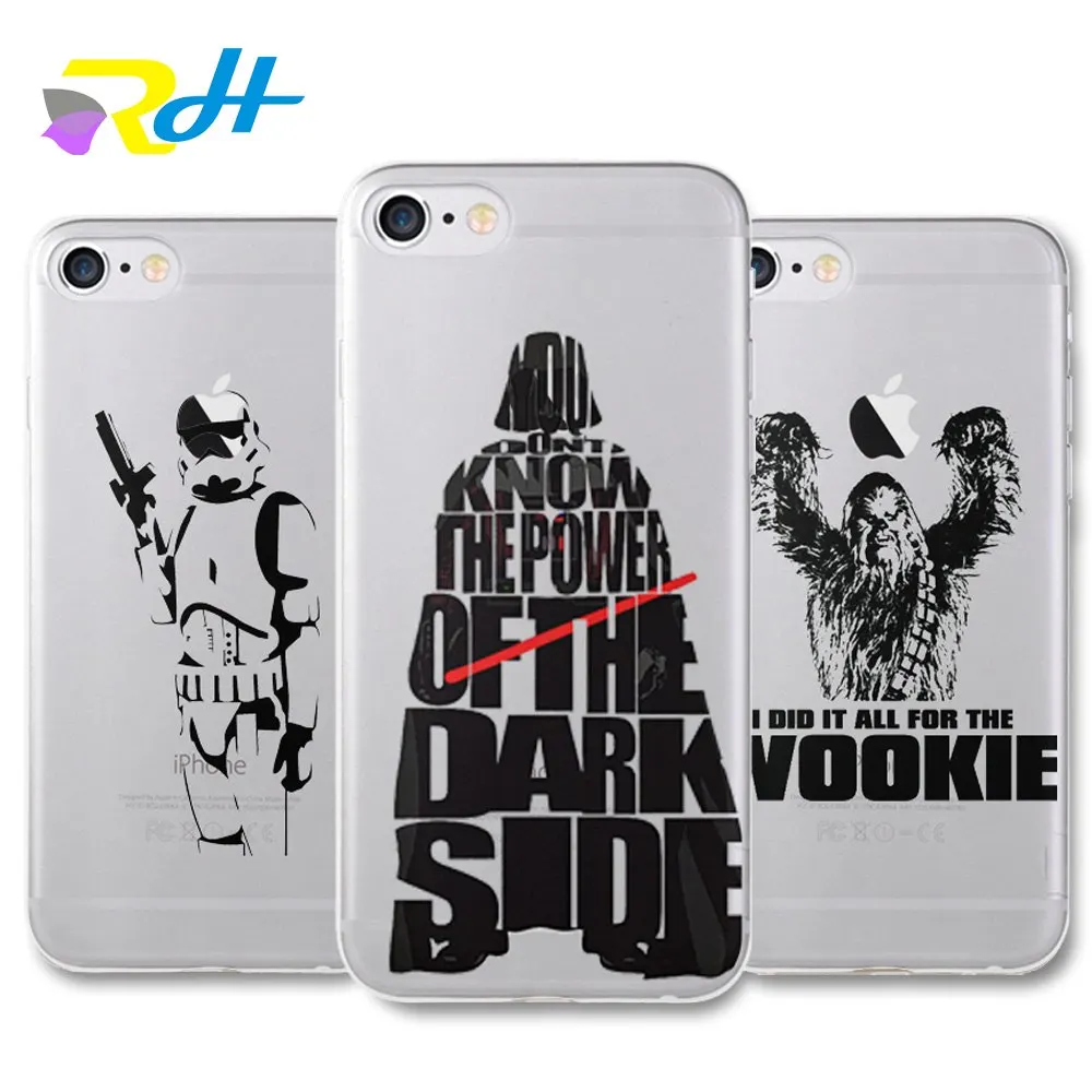 

Cute Portuguese Design Star Wars Case For iPhone 6 6S Plus 5 5S SE 7 7 Plus 8 X Xr Xs Max Transparent Silicone Phone Cover