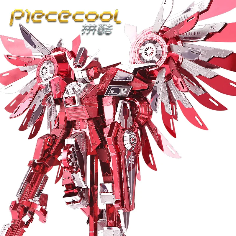 PIECECOOL громоздкие крылья P069-RS 3D металлическая Сборная модель головоломки креативный подарок DIY классическая коллекция игрушек