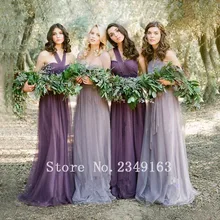Custom Made Sexy Scoop Bridesmaid Dress Chiffon Cheap Wedding Party Dress Pleat Ruffles A Line Backless Bridesmaid Dresses