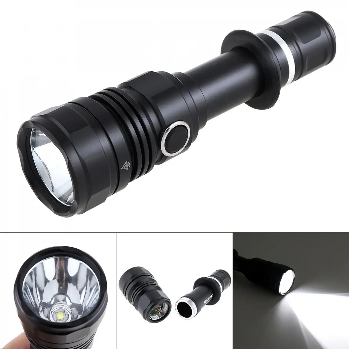 

Waterproof 960LM XM-L2 LED Glare Flashlight Double Switch with 5 Modes for Camping / Hunting / Outdoor