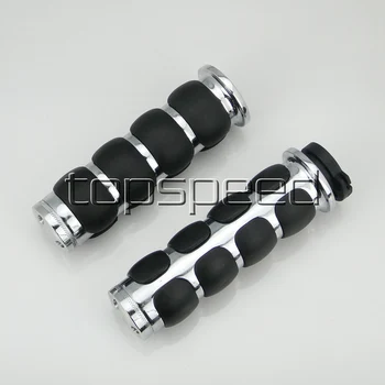 

Chrome 7/8" Motorcycle Handlebar Handle Grips For Honda Suzuki Yamaha Kawasaki Ducati BMW Buell Triumph Aprilia KTM Moto Guzzi