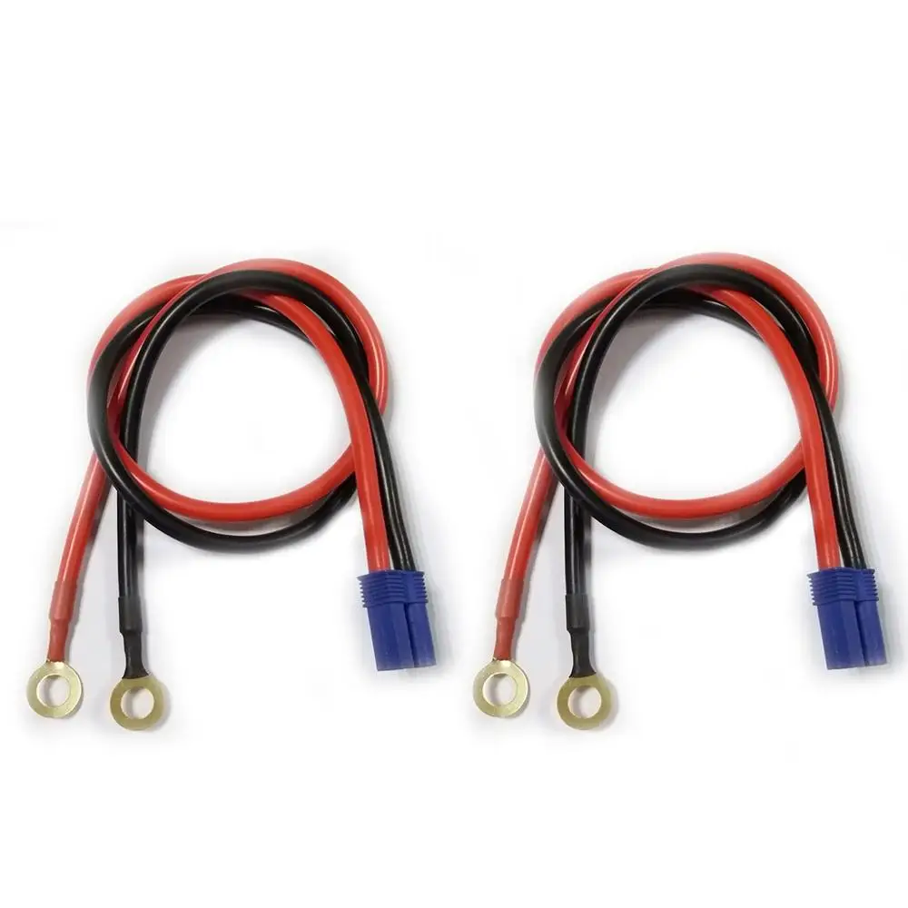 

EC5 Plug To O Type Terminal 50A/3239/10AWG Copper Cord Cable for RC Car Helicopter Multi-Copter Booster Car Battery Jump Starter