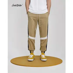 SODA воды в полоску тренировочные штаны с резинкой в талии Лето 2019 г. Легкий уличная хип хоп трек брюки для девочек мужские джоггеры