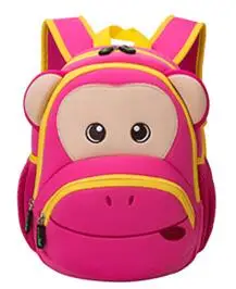 NOHOO, детский рюкзак с 3D динозавром, рюкзаки для малышей, для мальчиков и девочек, детский школьный рюкзак, рюкзак с динозавром, сумка для книг, игрушки - Цвет: NH020Pink