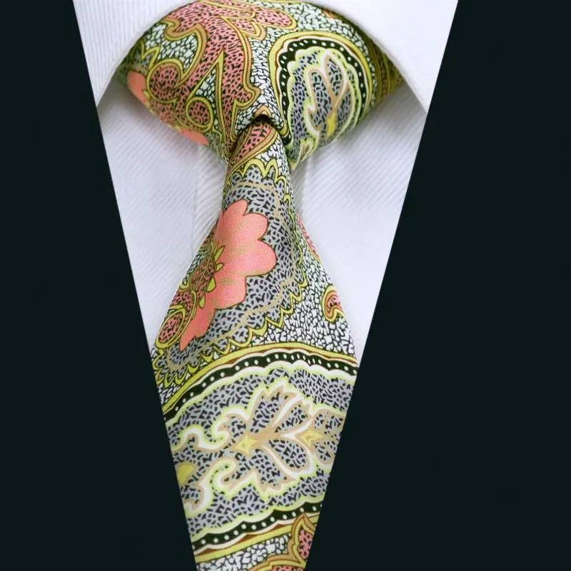 Dh-1282 Новое поступление Мода красочные печати Для мужчин галстук Высококачественная брендовая одежда Дизайн галстук галстуки Gravata для